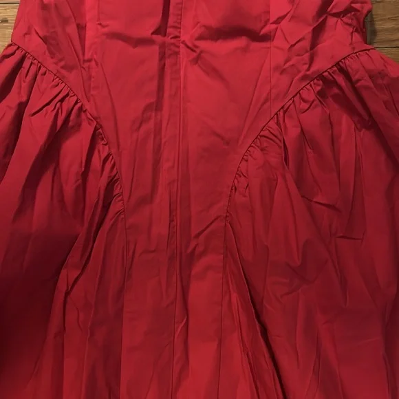 NWT Wray Vanessa dress poppy red medium basque waist - Picture 10 of 10